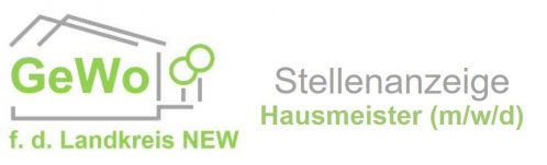 Stellenanzeige Hausmeister GeWo