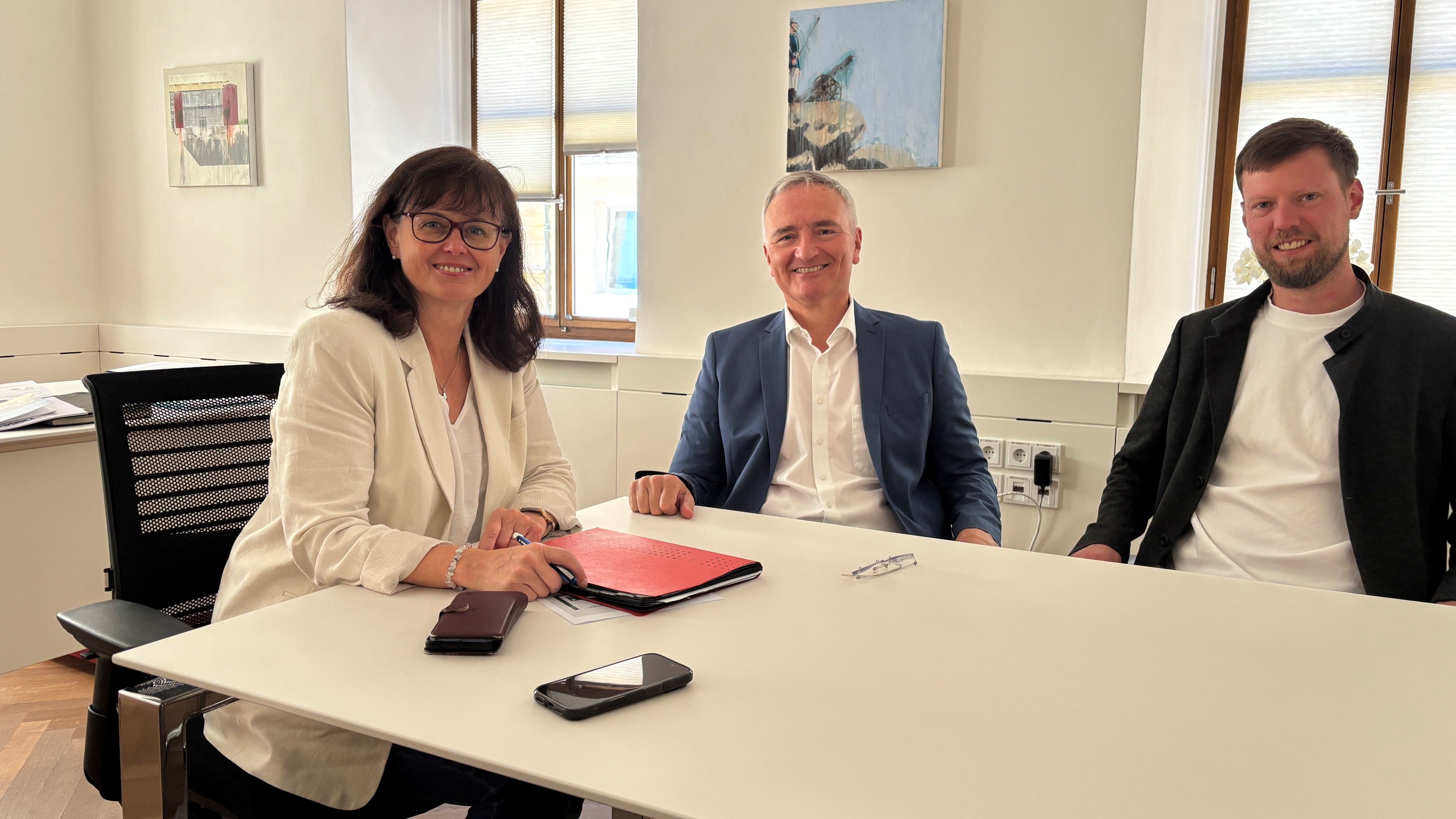 Landtagsabgeordneter Dr. Harald Schwartz zu Antrittsbesuch im Rathaus
